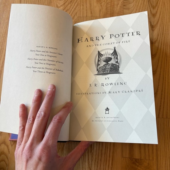 Harry Potter and the Goblet of Fire book J.K. Rowling First Edition 2000 wizard - Picture 7 of 13
